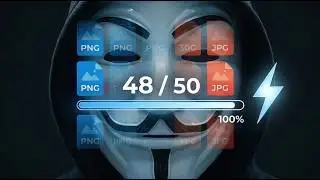 Masked Guy Teaches How to Convert Multiple PNG to JPG Fast