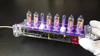 DIY IN-14 Nixie Tubes Clock Arduino Shield NCS314 in Acrilyc Case GRA & AFCH