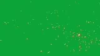 Welding Drops / Green screen / HD