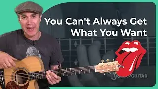 You Cant Always Get What You Want | Guitar Lesson in Open E Tuning