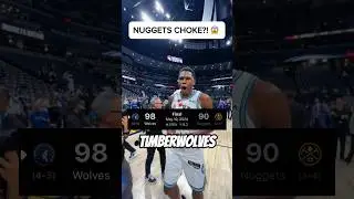 How did Denver Nuggets choke this?? 😭 #shorts #nba #minnesotatimberwolves #anthonyedwards #jokic