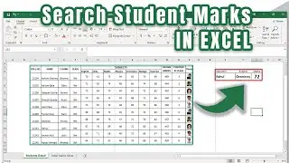 How to Find Student Marks by using Index and Match function in excel || Index and Match functions