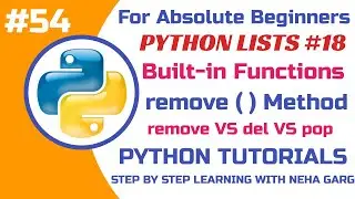remove () Method in Python || List (Part-18) || Python Tutorials-Class 11 & 12CS