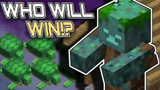 100 turtles VS 1 Water Zombie