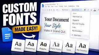 How To Add Fonts In Google Docs | Stop Using Default Fonts!