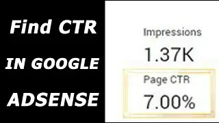 How To Check CTR in Google AdSense