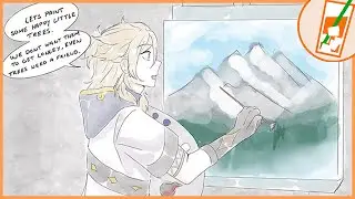 Albedo's Art Tutorial - Genshin Impact Comic Dub | IceTeaComics