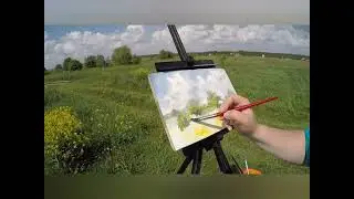 Летний Пленэр акварелью. #акварель #watercolor #пленэр #природа #pleinair #watercolorpainting