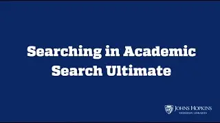 Search in Academic Search Ultimate