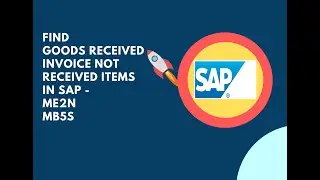 How to find Goods Received Invoice not Received items in SAP?