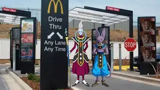 Beerus and Whis order the Travis Scott Burger
