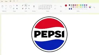 How to draw a new Pepsi logo using MS Paint | How to draw on your computer