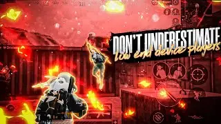 DON'T UNDERESTIMATE THE LOW END DEVICE PLAYERS | PUBG MOBILE KR MONTAGE | VultureBolte |
