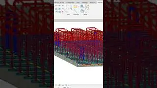 Precast deck slab rebar detailing. Precast slab details  Bridge slab 3d rebar detailing.