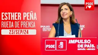 Rueda de prensa de Esther Peña