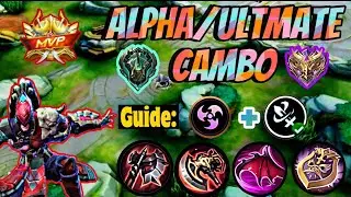 MANIAC! + ALPHA BUILD NEW EMBLEM 2023 - BEST BUILD BURIED S31 | MOBILE LEGENDS