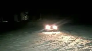 Пока есть снег. Дрифт ваз 2107.