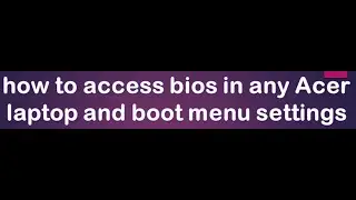 how to access bios on acer laptop in windows 10 2019