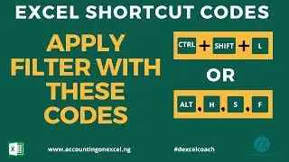 👉 USE THESE EXCEL SHORTCUT CODES TO APPLY FILTER WITH EASE