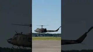 UH-1 Huey and AH-1Z Viper take liftoff from Air Show!! #Shorts #ViralShorts #airshow #choppergunner