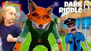 Дарк Ридл взломка! Спасаемся от Соседа в скине лисы в игре Dark Riddle Ciberhacker Mod Menu