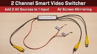 Beuler AVS210 - 2 Channel Smart Video Switcher - Add 2 Video Sources to 1 Input - Screen Mirroring