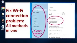 Wifi can't connect | Fix wifi connection problem in windows 10 | All solutions