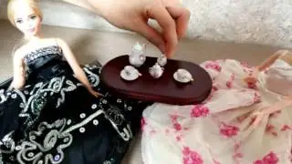 BARBIE Tea Time - Tea Party BARBIE DOLL with Miniature Tea Set