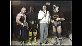 Dynamite Kid sends a threatening message to Pat McGhee