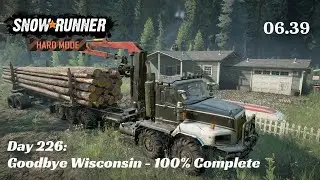 SnowRunner Hard Mode - R06 E39 - Goodbye Wisconsin - 100% Completed