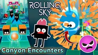 [CROWDED Moment 😧] Rolling Sky - Canyon Encounters