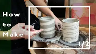 How to Make Neriage Pottery | From Preparing Colored Clay to Throwing on Potter's Wheel (Short Ver.)