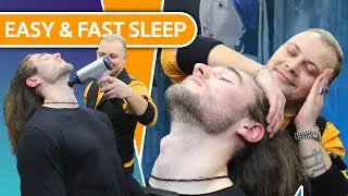 SLEEP FAST | ASMR Head Massage In Real Barber Shop (asmr entertainment)