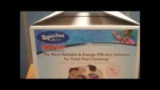 Aquabot Turbo T-Jet robot pool cleaner box tour video by POOLCENTER.com