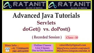 Advanced java tutorials||Servlets ||doGet()  vs. doPost() ||by Mr.Ratan|| class-10