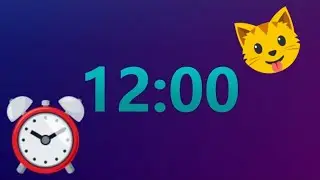 ⏱12 minute Timer with LOUD Alarm ⏱