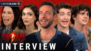 'Shazam! Fury of the Gods' Interviews with Zachary Levi, Rachel Zegler & More!