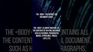 HTML body tag 