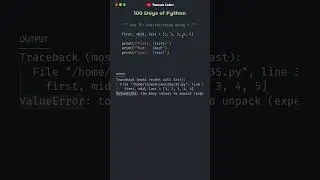 Destructuring Values using * Operator | Day 35 | 100 Days of Python #100daysofpython