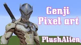 Minecraft Pixel Art SpeedBuild | Genji