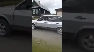 На девятке без глушителя 