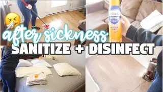 SANITIZE & DISINFECT AFTER SICKNESS | CLEAN WITH ME 2020 | FLU & COLD SEASON | SANITIZING YOUR HOME