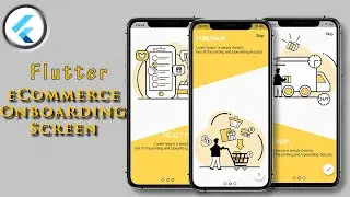 E commerce  On-boarding  Screen UI with Flutter - Speed Code - E commerce Walk-through
