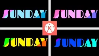 COLOURFUL RAINBOW TEXT ANIMATION FOR VLOGGING CHANNEL IN || KINEMASTER