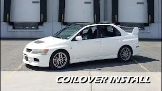 the evo ix gets coilovers...