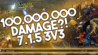 100 MILLION DAMAGE in 3v3 Arena?! 7.1.5 Legion Balance Druid PvP