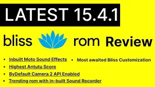 Latest Bliss Custom Rom Review InBuilt Sound Mod Most Customizable ROM REDMI NOTE 5/PLUS MUST WATCH