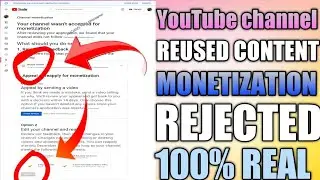 monetization rejected due to reused content !! reused content monetization problem solve 