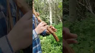 Native American style flute in G. with beautiful pyrography of moon.