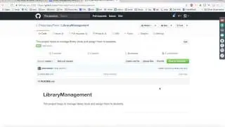 Java project Library Management : Git Repo setup - step 1